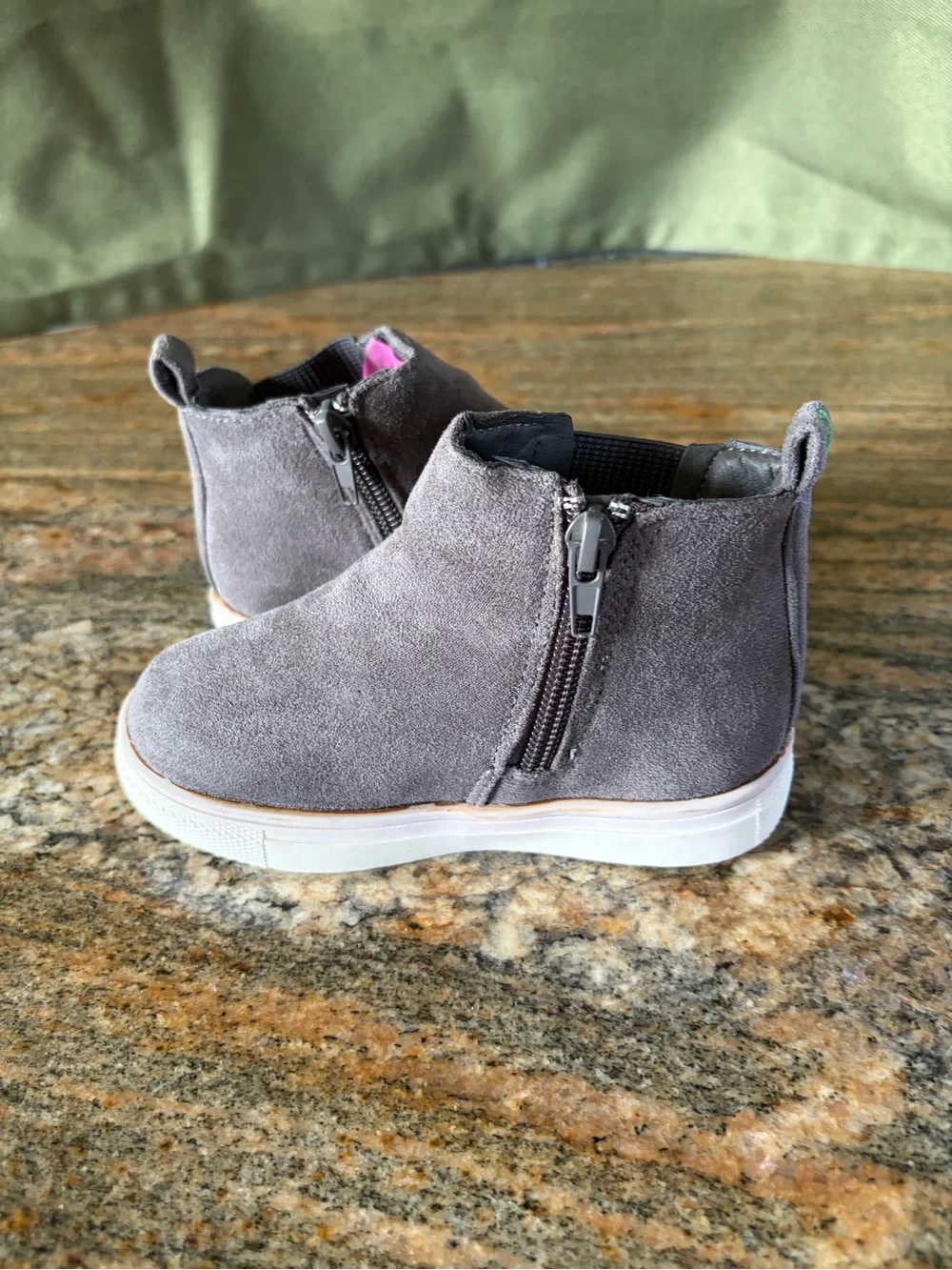 First steps Kids Chelsea Sneaker Boot - Gray Size 8